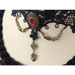 Vintage Gothic Victorian Lace Jewelry Flower Chocker J12030