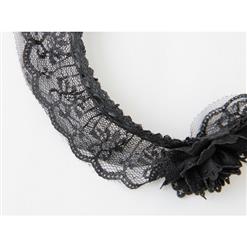 Elegant Black Lace Flower Hair Clasp J12801