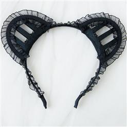 Housemaid Black lace Hair Clasp J12817