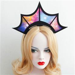 Hand-made Bat Wing Crown Carnival Hair Hoop J12823