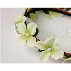 Fairy Green Flowers Daily Life Hair Clasp J12836