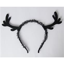 Super cute Black Deer Ear  Hairband J12852