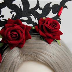 Dark Queen Crown Carnival Hair Hoop J12910