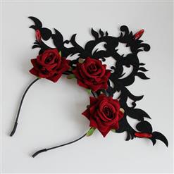 Dark Queen Crown Carnival Hair Hoop J12910