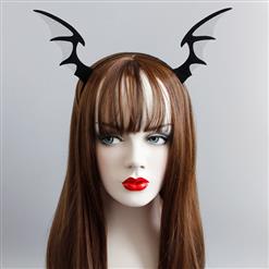 Evil Black Bat Wings Hairband J12914