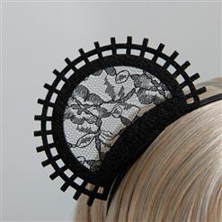 Black Circle Party Hair Clasp J12921