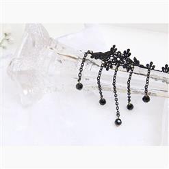 Retro Black Gothic Lace Wristband Bracelet J17782