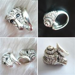 Sheep Head Ring J7017