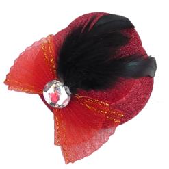 red Sequin Mini Top Hat, Sequin Mini Top Hat, Mini Top Hat, #J7031