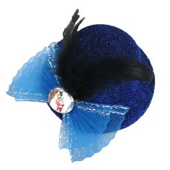 blue Sequin Mini Top, Sequin Mini Top Hat, Mini Top Hat, #J7032