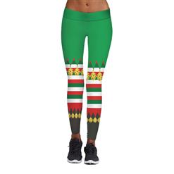 Sexy Leggings, Christmas Leggings, Digital Print Skinny Leggings, Printed Yoga Pants,  Ankle Length Christmas Legging, Ugly Santa Christmas Leggings, #L15099