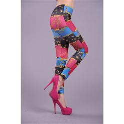 Women's Fashion Golden Chain Pattern Leggings L5166