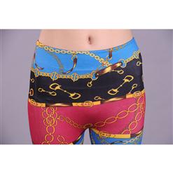 Women's Fashion Golden Chain Pattern Leggings L5166