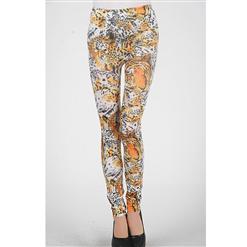 High Waist Leggings, Tiger Pants, Tiger Legging, #L5186