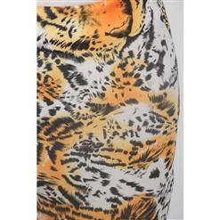 Women's Sexy High Waist Tiger Stripe Print Leggings L5186