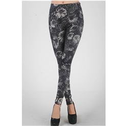 Monochrome Sunflower HIgh-Waist Legging L5200