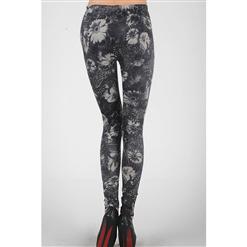 Monochrome Sunflower HIgh-Waist Legging L5200