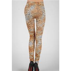 Women's Sexy Tiger Stripes Print High Waist Leggings L5201