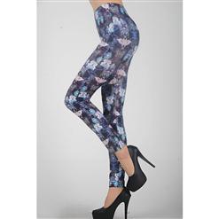 Fashion Butterfly Leggings, Flower Butterfly Pants, Flower Butterfly Leggings, #L5204