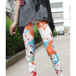 Women's Fashion Graffiti Pattern Leggings L5341