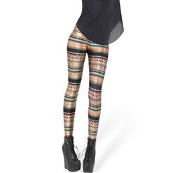 Women's Fashion 3D Digital Print Nairobi Casual High Waist Leggings L8165