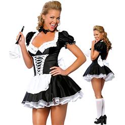 Sexy French Maid Costume, Naughty French Maid Costume,  French Maid Outfit, #M1316