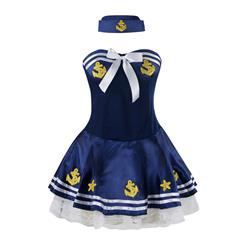 Blue Sea Flirt Sailor Girl Costume M1708