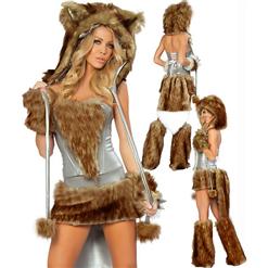 Sexy Wolf Costume, Sexy Lil Wolf Costume ,werewolf halloween Costume,#M2016