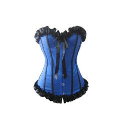 sexy lingerie blue corset bustier M2676