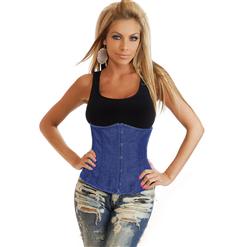 Underbust Corsets, Denim underbust corset, Denim corset, #M4243