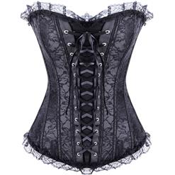 Lace-Up Corset , Lace-Up Corset, Black Lace-Up Corset, #M5211