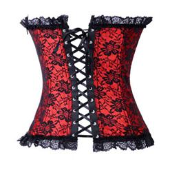 Lace-Up Brocade Corset M5212