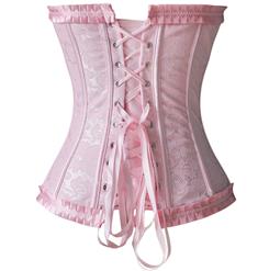 Strapless Pink Burlesque Corset M6528