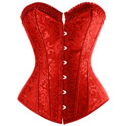 Steel Boned Brocade Bridal Corset M6554