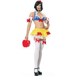 Snow Princess Costume, Ultra Sexy Snow White Costume, Sexy Snow White Princess Lingerie, #M8448