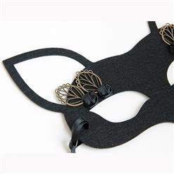 Sexy Charming Black Flower Masquerade Party Fox Mask MS17342