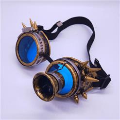 Steampunk Magnifier Rivet Glasses Halloween Masquerade Party Goggles MS19785