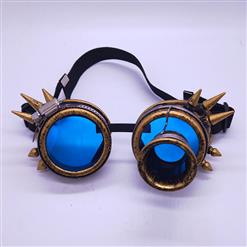 Steampunk Magnifier Rivet Glasses Halloween Masquerade Party Goggles MS19785