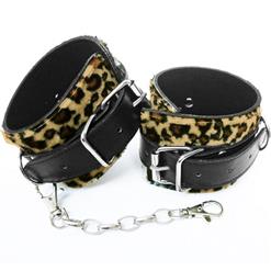 leopard cuffs, Woman Leopard Cuffs, Snow Leopard Cuffs, #MS2926
