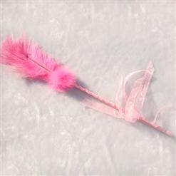 feather whip, pink feather whip, pink whip, #MS2938