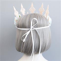 Elegant Charming Light Blue Flower Crown Headband Wedding Headwear MS17544