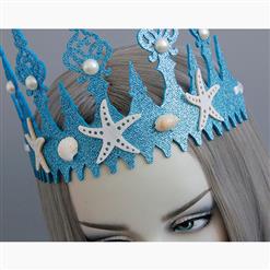 Lovely Starfish Shell Artificial Pearl Crown Headband Beach Wedding Headwear MS17565