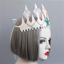 Lovely Starfish Chain Crown Headband Beach Wedding Headwear MS17567