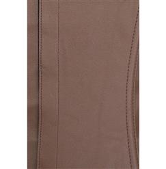 Fashion Brown Leather Lace-Up Underbust Corset N10018