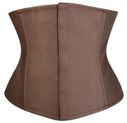 Fashion Brown Leather Lace-Up Underbust Corset N10018