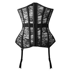 Amazing Black Lace Bustier N10023