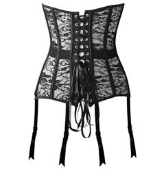 Amazing Black Lace Bustier N10023