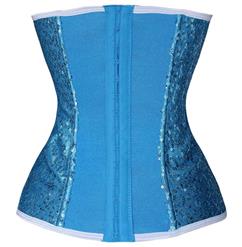 Fashion Colorful Sequins with Bows Trim Corset N10024