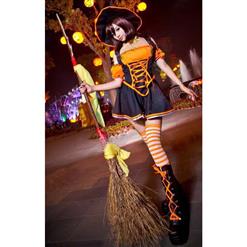 Glamorous Witch Leopard Girls Cos League of Legends Halloween Costume N10140