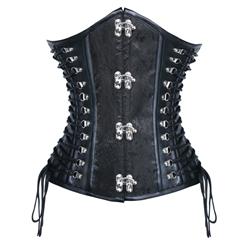 Women's Underbust Corset, Cheap Vintage Underbust Corset, Hot Selling Steel Bone Corset, Jacquard Weave Underbust Corset, #N10170